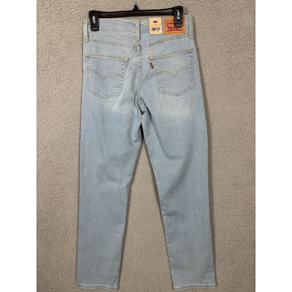 Levis Womens 724 High-Rise Slim Straight Jeans 27x30 Light Wash Denim - Picture 3 of 7